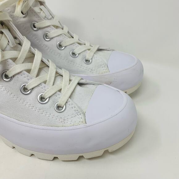 Converse Chuck Taylor All Star High Lugged 'White' Womens Size 9 - Picture 4 of 11